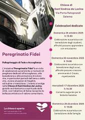 Peregrinatio fidei - un viaggio di fede e comunita' nella chiesa di sant'andrea de lavina